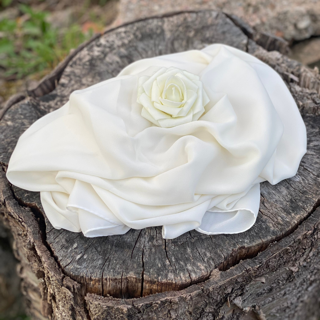 Premium Hijab Chiffon - Krämig Pärla -