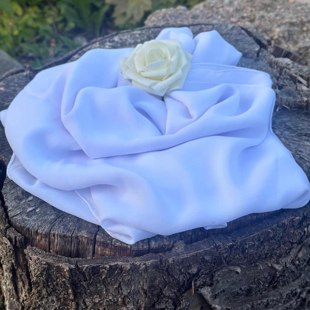 Premium Hijab Chiffon - Gnistrande Snö -